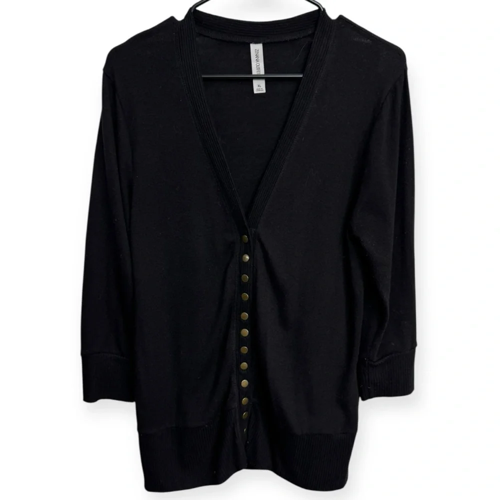 Zenana Outfitters Black Cardigan Sweater‎ Size XL